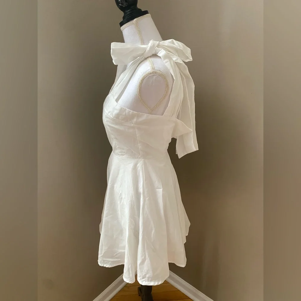 NWT Bikinishe Square Neck tie Strap Mini Dress